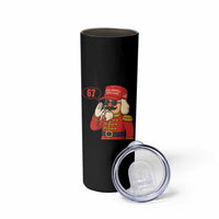 67 Six Seven Christmas Meme Skinny Tumbler Funny Nutcracker Make Xmas Great Again - Wonder Print Shop