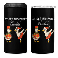 Funny Nutcracker Goose Christmas 4 in 1 Can Cooler Tumbler Let Get This Party Crackin - Wonder Print Shop