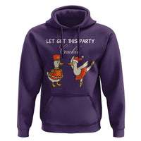Funny Nutcracker Goose Christmas Hoodie Let Get This Party Crackin - Wonder Print Shop