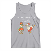 Funny Nutcracker Goose Christmas Tank Top Let Get This Party Crackin - Wonder Print Shop