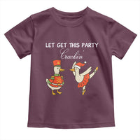 Funny Nutcracker Goose Christmas Toddler T Shirt Let Get This Party Crackin - Wonder Print Shop