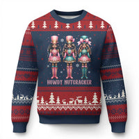 Howdy Nutcracker Cowgirl Christmas Western Country Ugly Christmas Sweater - Wonder Print Shop