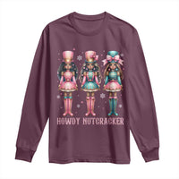 Howdy Nutcracker Cowgirl Christmas Western Country Long Sleeve Shirt - Wonder Print Shop