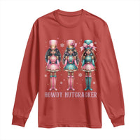 Howdy Nutcracker Cowgirl Christmas Western Country Long Sleeve Shirt - Wonder Print Shop