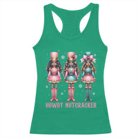 Howdy Nutcracker Cowgirl Christmas Western Country Racerback Tank Top - Wonder Print Shop