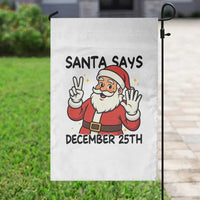 Santa Christmas December 25th Season Garden Flag - Wonder Print Shop