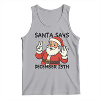 Santa Christmas December 25th Season Tank Top - Wonder Print Shop