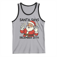 Santa Christmas December 25th Season Tank Top - Wonder Print Shop