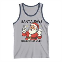 Santa Christmas December 25th Season Tank Top - Wonder Print Shop