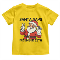 Santa Christmas December 25th Season Toddler T Shirt - Wonder Print Shop