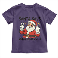 Santa Christmas December 25th Season Toddler T Shirt - Wonder Print Shop