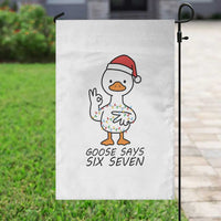 67 Six Seven Chirtsmas Meme Garden Flag Funny Silly Goose - Wonder Print Shop