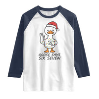 67 Six Seven Chirtsmas Meme Raglan Shirt Funny Silly Goose - Wonder Print Shop