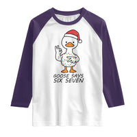 67 Six Seven Chirtsmas Meme Raglan Shirt Funny Silly Goose - Wonder Print Shop