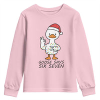 67 Six Seven Chirtsmas Meme Youth Sweatshirt Funny Silly Goose - Wonder Print Shop