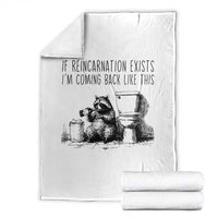 Funny Drunk Raccoon Throw Blanket Trashed Panda Meme - Wonder Print Shop