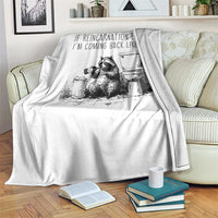 Funny Drunk Raccoon Throw Blanket Trashed Panda Meme - Wonder Print Shop