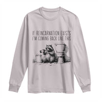 Funny Drunk Raccoon Long Sleeve Shirt Trashed Panda Meme - Wonder Print Shop