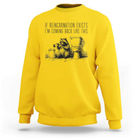 Funny Drunk Raccoon Sweatshirt Trashed Panda Meme - Wonder Print Shop