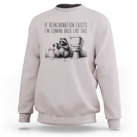 Funny Drunk Raccoon Sweatshirt Trashed Panda Meme - Wonder Print Shop