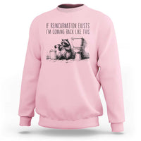 Funny Drunk Raccoon Sweatshirt Trashed Panda Meme - Wonder Print Shop