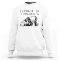 Funny Drunk Raccoon Sweatshirt Trashed Panda Meme - Wonder Print Shop