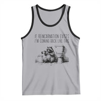 Funny Drunk Raccoon Tank Top Trashed Panda Meme - Wonder Print Shop