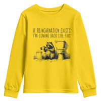 Funny Drunk Raccoon Youth Sweatshirt Trashed Panda Meme - Wonder Print Shop