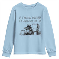 Funny Drunk Raccoon Youth Sweatshirt Trashed Panda Meme - Wonder Print Shop