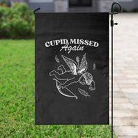 Funny Anti Valentine Garden Flag Cupid Missed Again - Wonder Print Shop