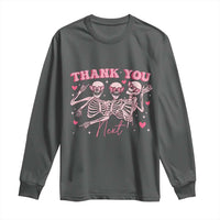 Funny Skeleton Anti Valentines Long Sleeve Shirt - Wonder Print Shop