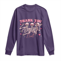 Funny Skeleton Anti Valentines Long Sleeve Shirt - Wonder Print Shop