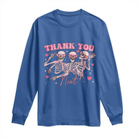 Funny Skeleton Anti Valentines Long Sleeve Shirt - Wonder Print Shop