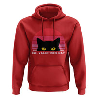 Funny Black Cat Anti Valentine Meme Hoodie - Wonder Print Shop