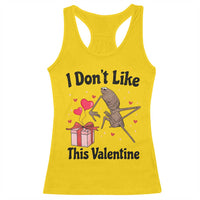Marcus The Worm Meme Racerback Tank Top I Do Not Like This Valentine - Wonder Print Shop