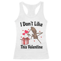 Marcus The Worm Meme Racerback Tank Top I Do Not Like This Valentine - Wonder Print Shop