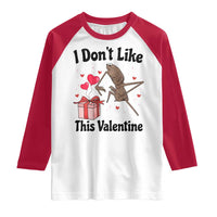 Marcus The Worm Meme Raglan Shirt I Do Not Like This Valentine - Wonder Print Shop