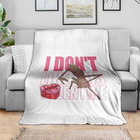 Marcus The Worm Funny Valentine Meme Throw Blanket I Don't Like This Valentine