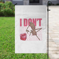 Marcus The Worm Funny Valentine Meme Garden Flag I Don't Like This Valentine