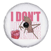 Marcus The Worm Funny Valentine Meme Spare Tire Cover I Don't Like This Valentine