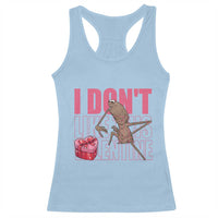 Marcus The Worm Funny Valentine Meme Racerback Tank Top I Don't Like This Valentine