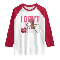 Marcus The Worm Funny Valentine Meme Raglan Shirt I Don't Like This Valentine