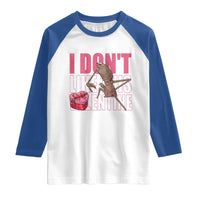 Marcus The Worm Funny Valentine Meme Raglan Shirt I Don't Like This Valentine