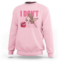 Marcus The Worm Funny Valentine Meme Sweatshirt I Don't Like This Valentine
