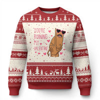 Marcus The Worm Meme Ugly Christmas Sweater Funny Anti Valentines Day - Wonder Print Shop