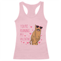 Marcus The Worm Meme Racerback Tank Top Funny Anti Valentines Day - Wonder Print Shop