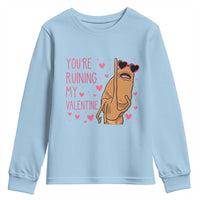 Marcus The Worm Meme Youth Sweatshirt Funny Anti Valentines Day - Wonder Print Shop