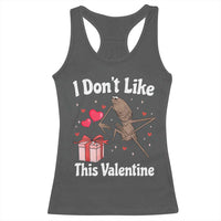 Marcus The Worm Meme Racerback Tank Top Funny Anti Valentines Day Sarcastic - Wonder Print Shop