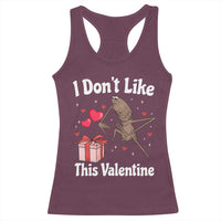 Marcus The Worm Meme Racerback Tank Top Funny Anti Valentines Day Sarcastic - Wonder Print Shop