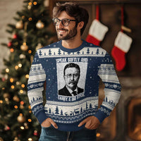 Theodore Roosevelt Quote Ugly Christmas Sweater Speak Softly and Carry A Big Stick